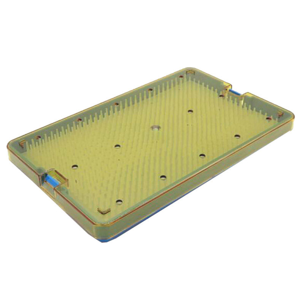 Plastic Sterilization Trays with silicone Mat Size 10" x 6"